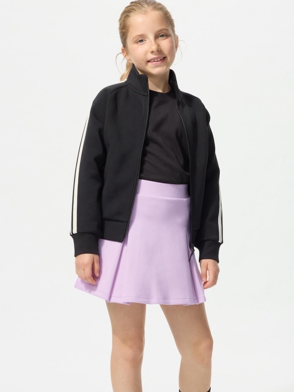 Uniqlo Toddler Girl Tennis Skirt Skort Sz 3-4 NEW Purple